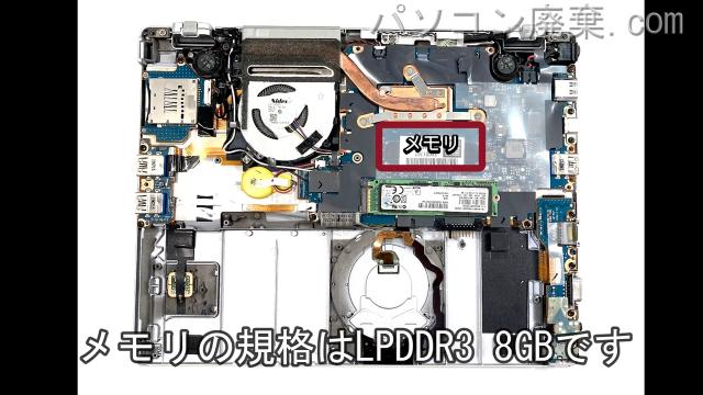 Let's note CF-QV8FDGQRに搭載されているメモリの規格はLPDDR3