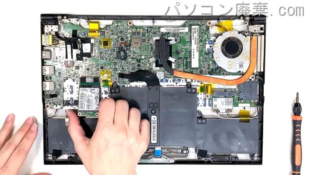 LAVIE PC-GN17411U2のHDD(SSD)の場所です