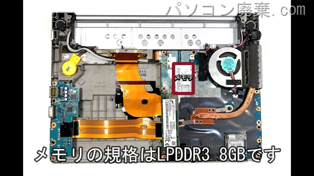 Let's note CF-SV7TDHVSに搭載されているメモリの規格はLPDDR3