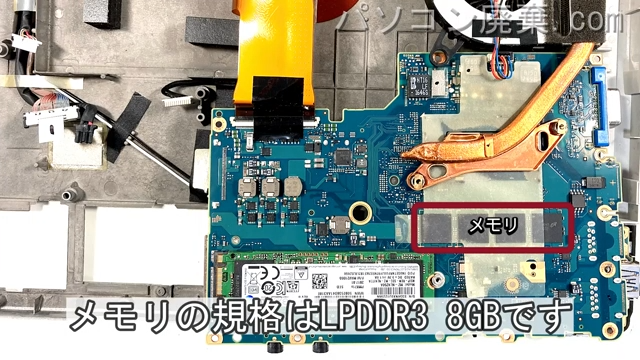 Let's note CF-LX5P29VSに搭載されているメモリの規格はLPDDR3