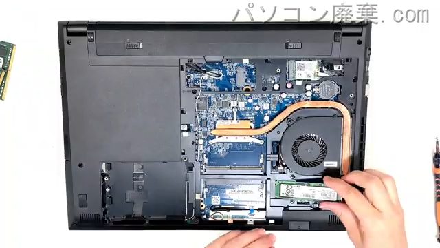 F5-i7CMLAB-HのHDD(SSD)の場所です