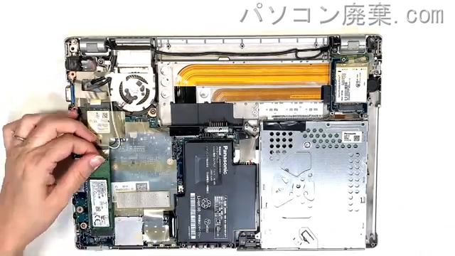 Let's note CF-MX5PEFVSのHDD(SSD)の場所です