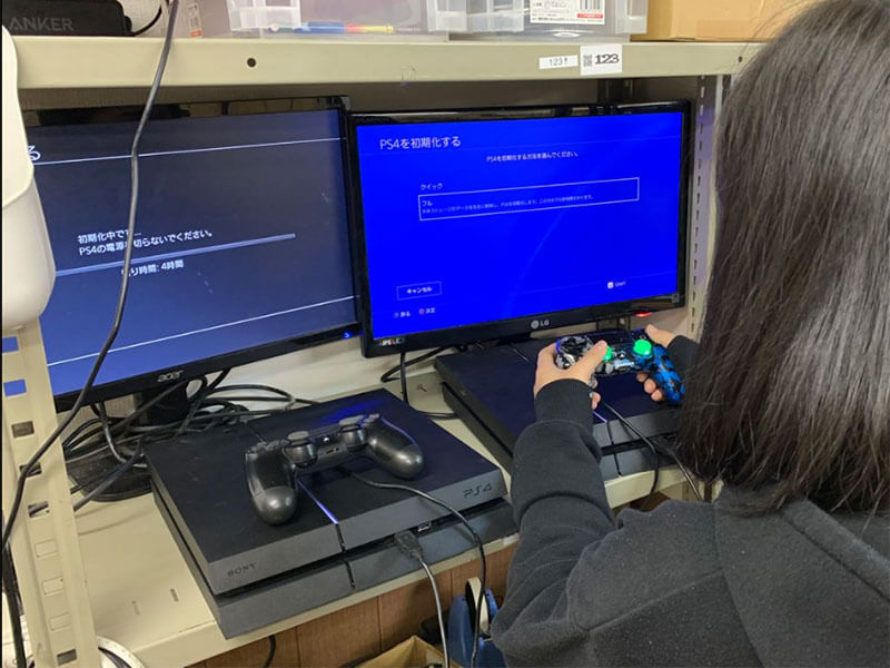 ゲーム機のデータ消去